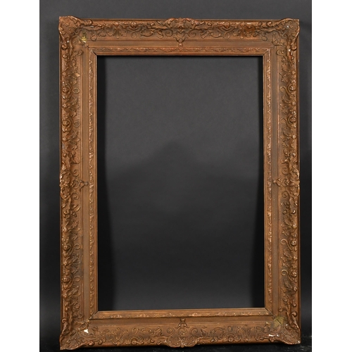 332 - Early 20th Century European School. A Gilt Composition Frame, with swept centres and corners, rebate... 