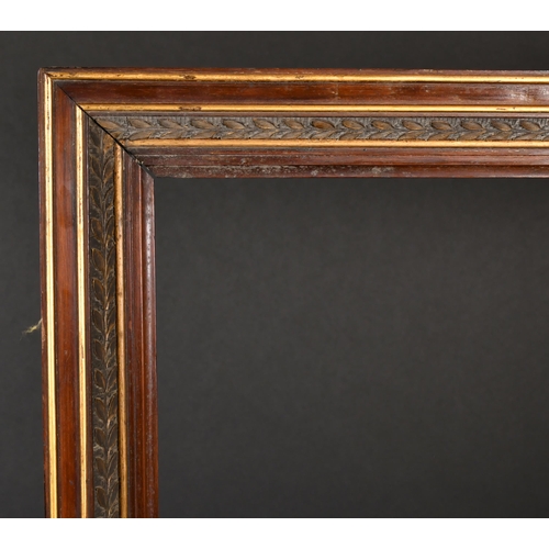 333 - 20th Century Italian School. A Dark Wood and Gilt Edged Frame, rebate 33