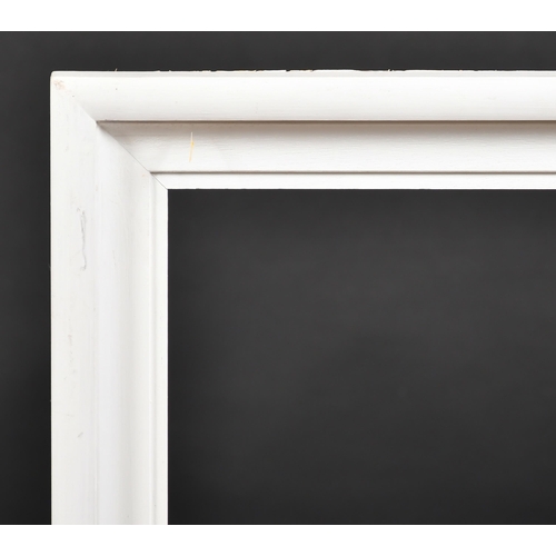 335 - 20th Century English School. A White Painted Frame, rebate 32