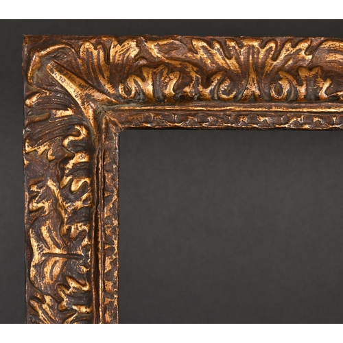 336 - 19th Century French School. A Gilt Papier Mache Frame, rebate 32