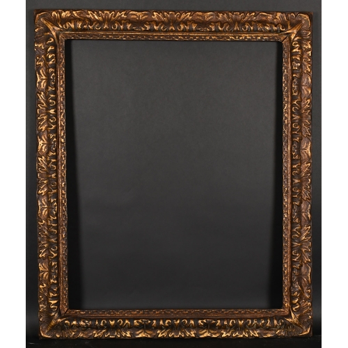 336 - 19th Century French School. A Gilt Papier Mache Frame, rebate 32