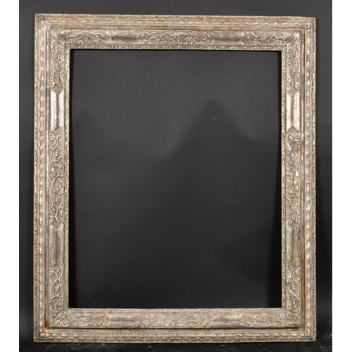 339 - Late 18th Century English School. A Carved Wood Silver Frame, rebate 30.5