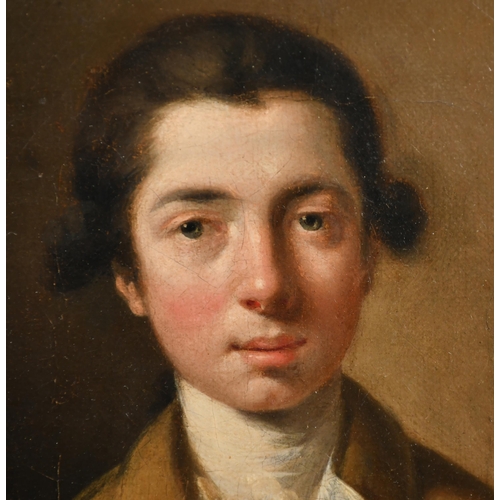 34 - Attributed to Joseph Wright of Derby (1734-1797) British. A Bust Portrait of Peter Wright, 1778, Oil... 