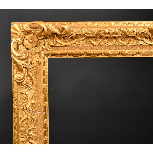 344 - 18th Century English School. A Carved Giltwood Frame, with swept and pierced centres and corners, re... 