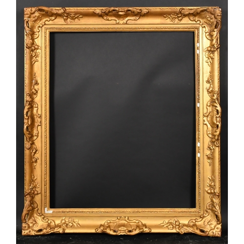 346 - 19th Century English School. A Gilt Composition Frame, with swept and pierced centres and corners, r... 