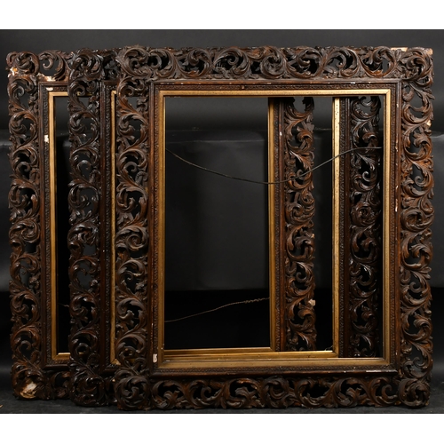 347 - 19th Century English School. A Set of Three Painted Composition Frames, rebate 30