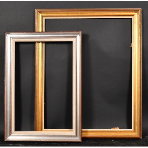 353 - 20th Century English School. A Gilt Composition Frame, with a white fabric slip, rebate 30