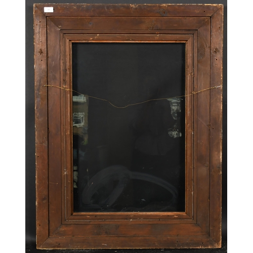 357 - 19th Century English School. A Painted Watts Style Composition Frame, with inset glass, rebate 30