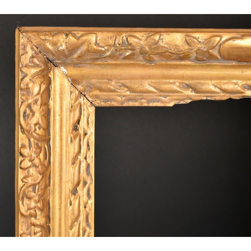 363 - Late 17th Century English School. A Provincial Carved Giltwood Lely Panel Frame, rebate 28.5