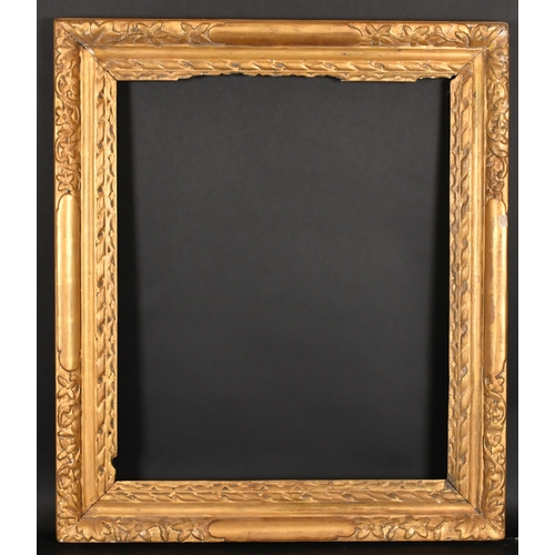 363 - Late 17th Century English School. A Provincial Carved Giltwood Lely Panel Frame, rebate 28.5