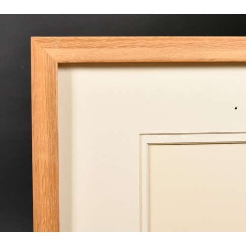 366 - 20th Century English School. An Oak Frame, rebate 27.25