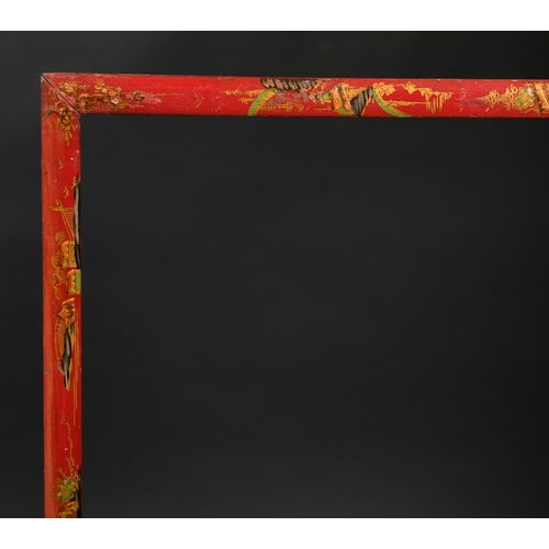 367 - 19th Century English School. A Chippendale Style Painted Oriental Frame, rebate 26.75