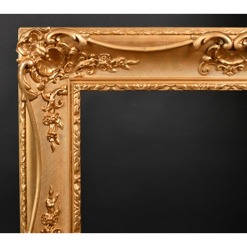 371 - 19th Century English School. A Painted Composition Frame, with swept centres and corners, rebate 26