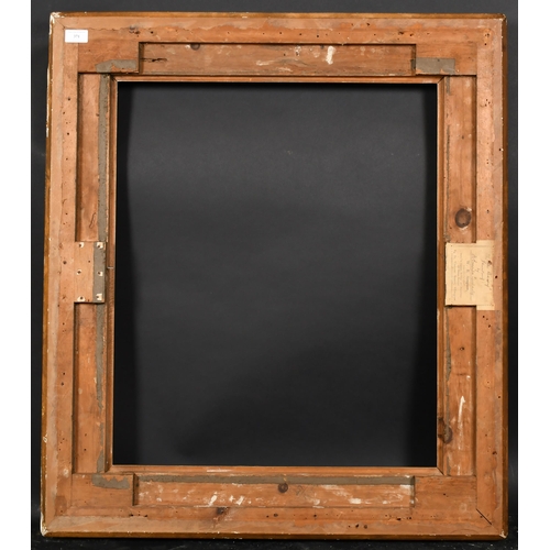 371 - 19th Century English School. A Painted Composition Frame, with swept centres and corners, rebate 26