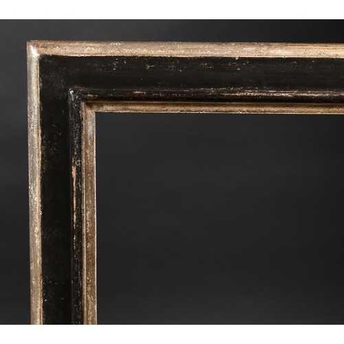 373 - 20th Century English School. A Silver and Black Composition Frame, rebate 25.75