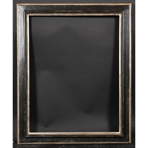 373 - 20th Century English School. A Silver and Black Composition Frame, rebate 25.75