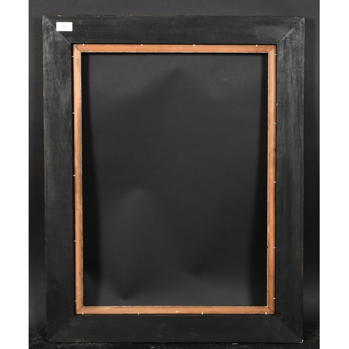 377 - Late 19th Century English School. A Black Frame, with a gilt slip, rebate 25.5