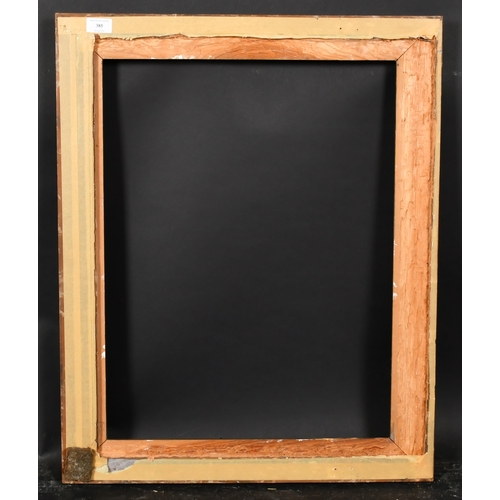 385 - 20th Century English School. A Gilt Composition Frame, with swept centres and corners, rebate 24