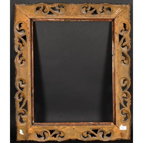 392 - 19th Century Italian School. A Carved Giltwood Florentine Frame, rebate 23