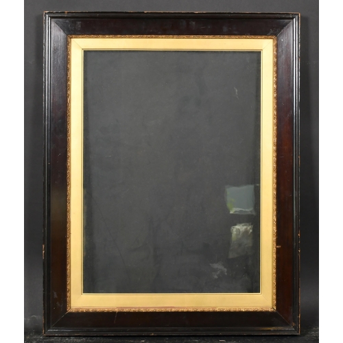 393 - 19th Century English School. A Darkwood Frame, with a gilt inner edge and gilt slip and inset glass,... 