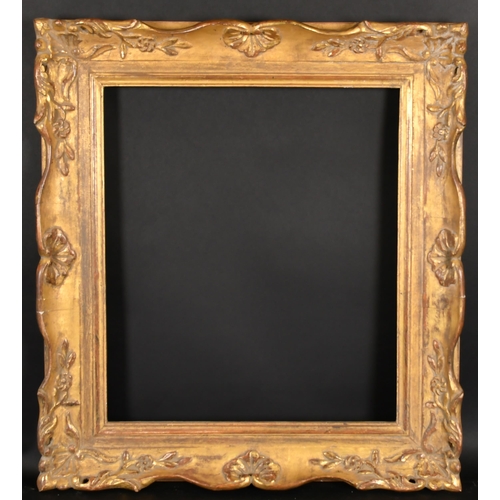 397 - 20th Century Irish School. A Carved Giltwood Yeats Pattern Frame, rebate 22.25