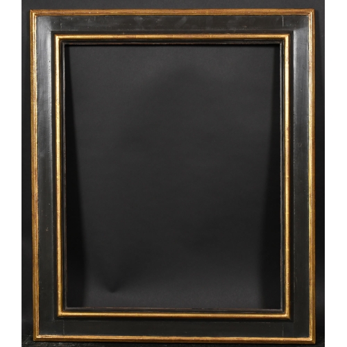 399 - 20th Century English School. A Gilt and Black Painted Frame, rebate 22