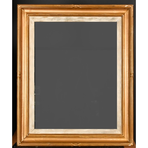 400 - 19th Century English School. A Painted Hollow Composition Frame, with a white slip and inset glass, ... 