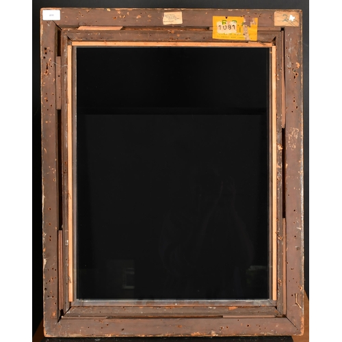 400 - 19th Century English School. A Painted Hollow Composition Frame, with a white slip and inset glass, ... 