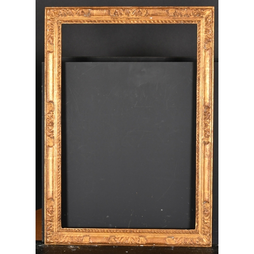 402 - 18th Century French School. A Carved Giltwood Drawing Frame, rebate 21.5