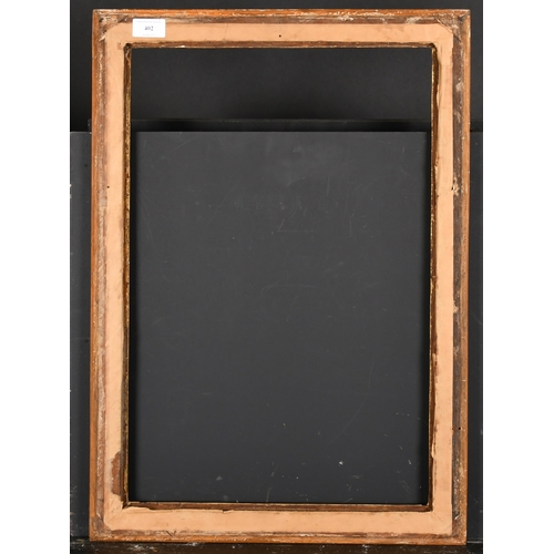 402 - 18th Century French School. A Carved Giltwood Drawing Frame, rebate 21.5