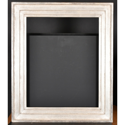 408 - 20th Century English School. A Silvered Composition Frame, rebate 20.25