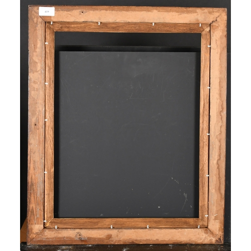 419 - 19th Century English School. A Black Painted Frame, with a gilt slip, rebate 18.75