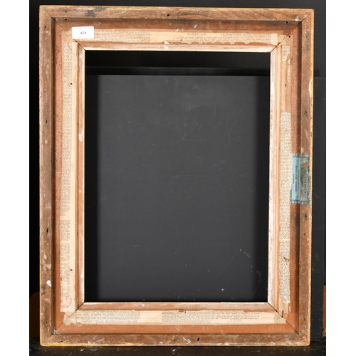 424 - 19th Century English School. A Gilt Composition Frame, rebate 18.25