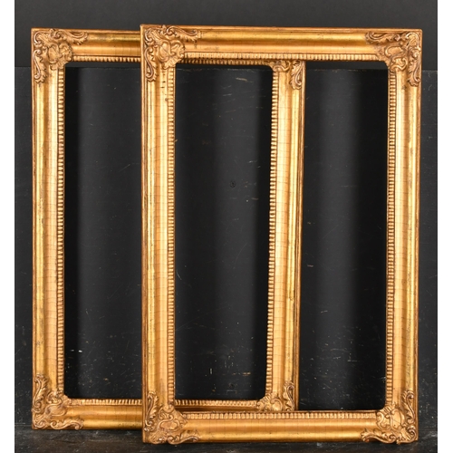 425 - 19th Century English School. A Pair of Gilt Composition Frames, with swept corners, rebate 18.25