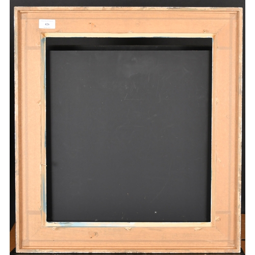 426 - 20th Century English School. A Silver and Painted Composition Frame, rebate 18