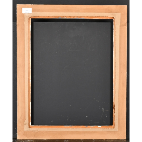 431 - 20th Century English School. A Black Painted Frame, with a gilt inner edge, rebate 17.75