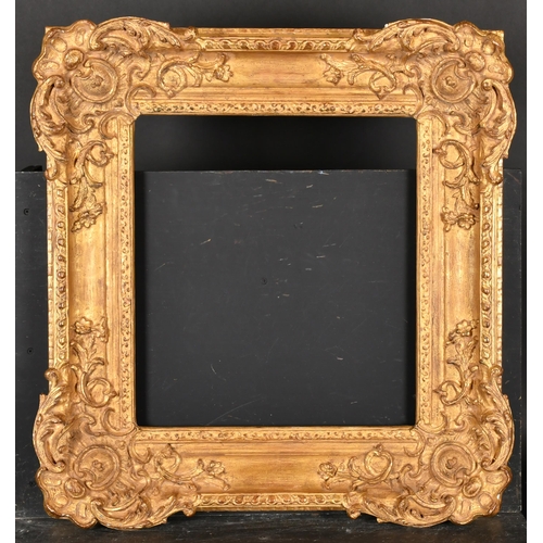 433 - 20th Century English School. A Bourlet Gilt Composition Frame, with swept corners, rebate 17.5