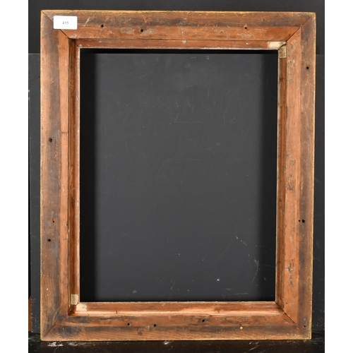 435 - 19th Century English School. A Hollow Gilt Composition Frame, rebate 17.5