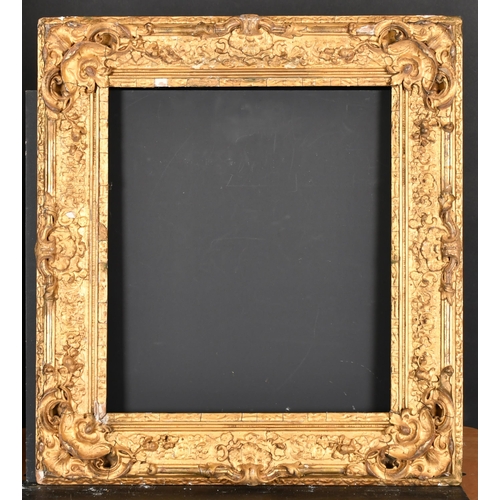 437 - 19th Century English School. A Gilt Composition Frame, with swept centres and corners, rebate 16