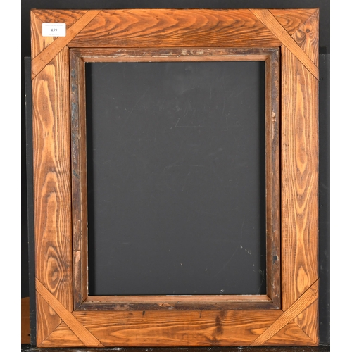 439 - 19th Century Dutch School. A Black Rippled Frame, with a gilt slip, rebate 15.5