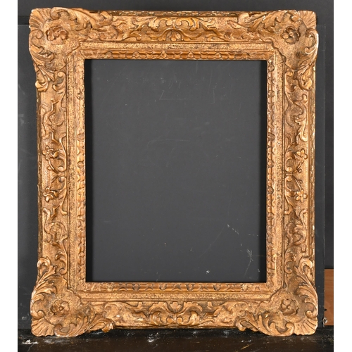 446 - 19th Century English School. A Carved Giltwood Frame, with swept corners, rebate 14