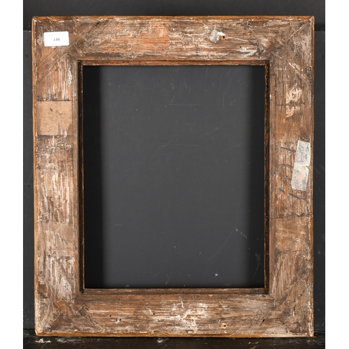 446 - 19th Century English School. A Carved Giltwood Frame, with swept corners, rebate 14