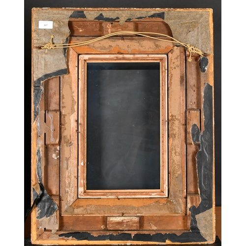 447 - 19th Century English School. A Gilt Composition frame, with inset glass, rebate 14