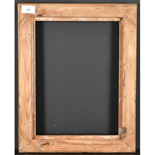 449 - 19th Century English School. A Hollow Gilt Composition Frame, rebate 13.5