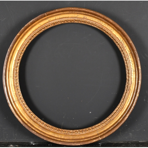 454 - 19th Century English School. A Gilt Composition Circular Frame, rebate 13