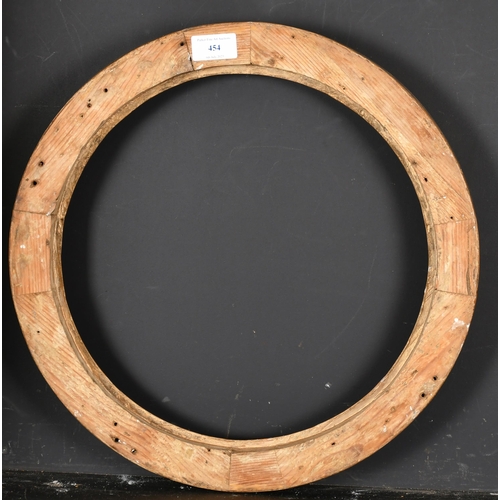 454 - 19th Century English School. A Gilt Composition Circular Frame, rebate 13