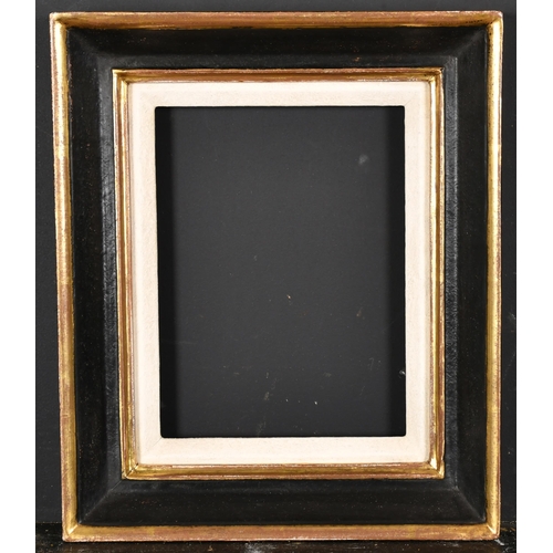 468 - 20th Century English School. A Gilt and Black Painted Frame, with a white slip, rebate 8