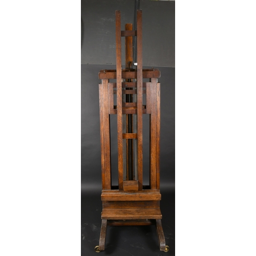 473 - 19th Century English School. A Double-Sided Easel, Full height (unextended) 89.5