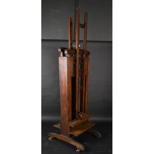 473 - 19th Century English School. A Double-Sided Easel, Full height (unextended) 89.5