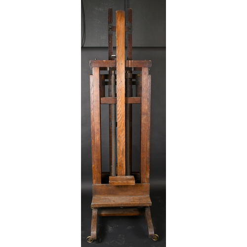 473 - 19th Century English School. A Double-Sided Easel, Full height (unextended) 89.5